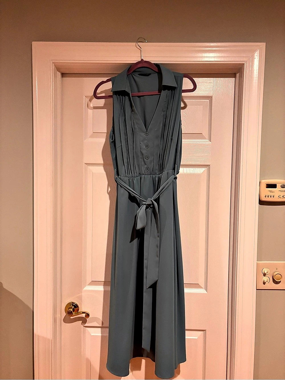Bloomchic Maxi Dress Gray Size Large Like New
